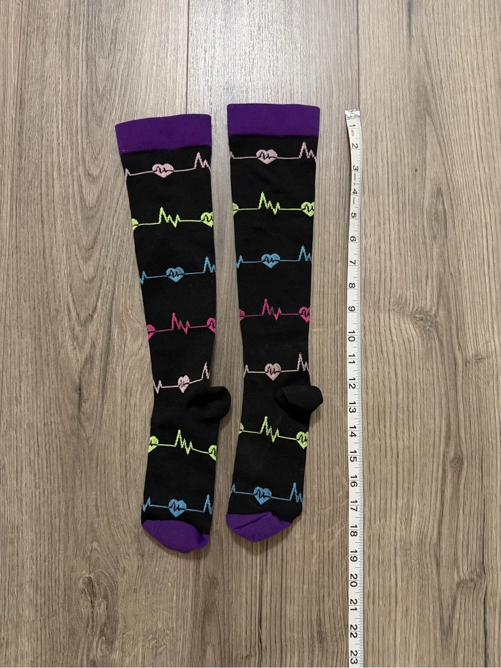 Black Knee-High Compression Socks